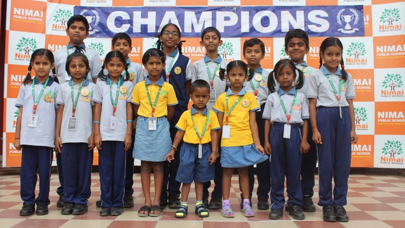 Primary school students at Nimai Public School